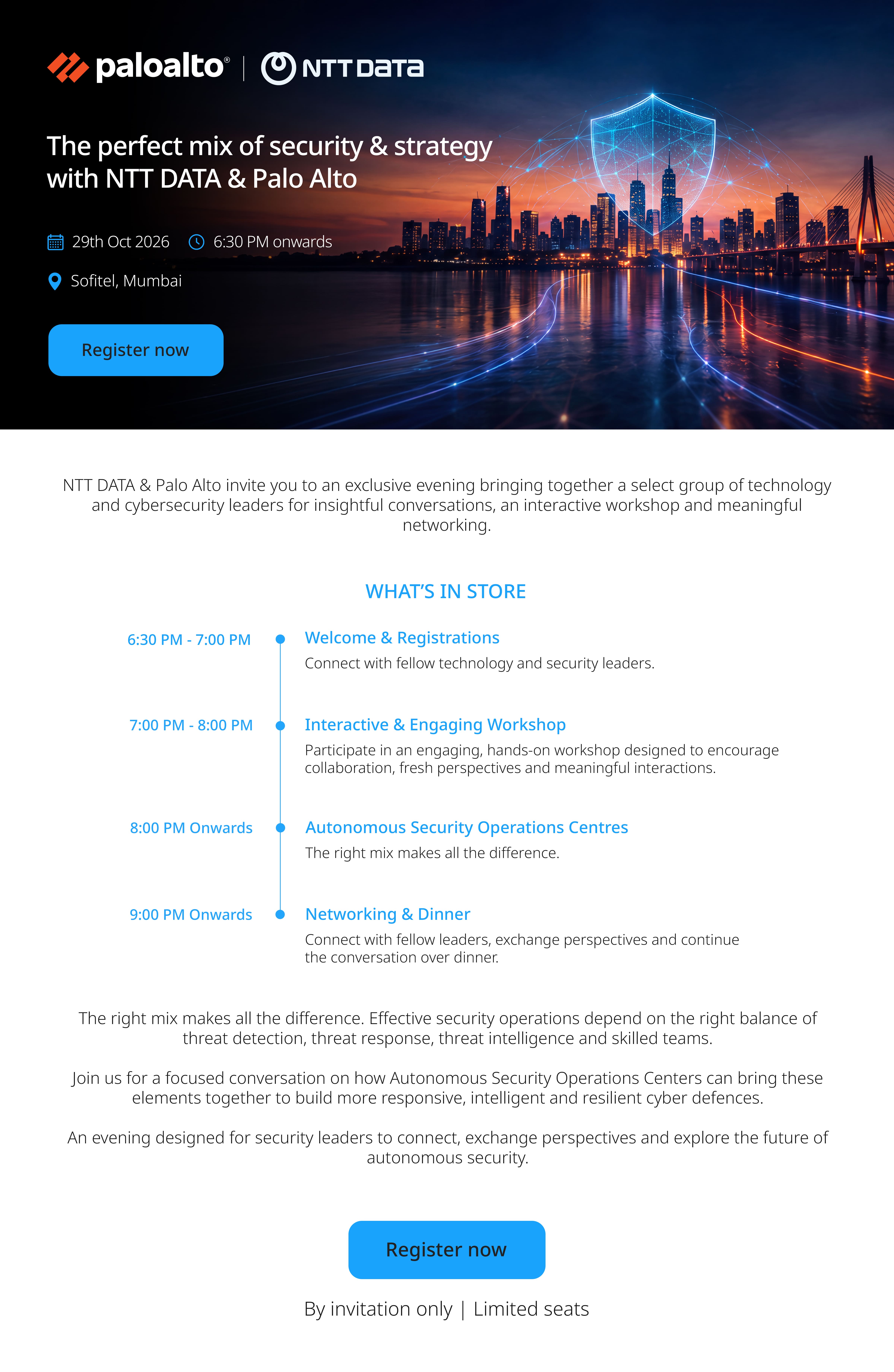 The Insurance 2030 Challenge Wall — NTT DATA. From AI potential to business impact. 29 Oct | 6:30PM. Jio World Convention Centre. Register Now.